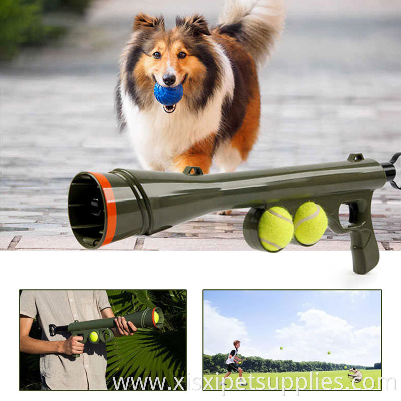Pet Dog Gun funny Toy Training Muzzle Catapult Interactive Tool Outdoor puzzle Toys Dog tennis ball launcher